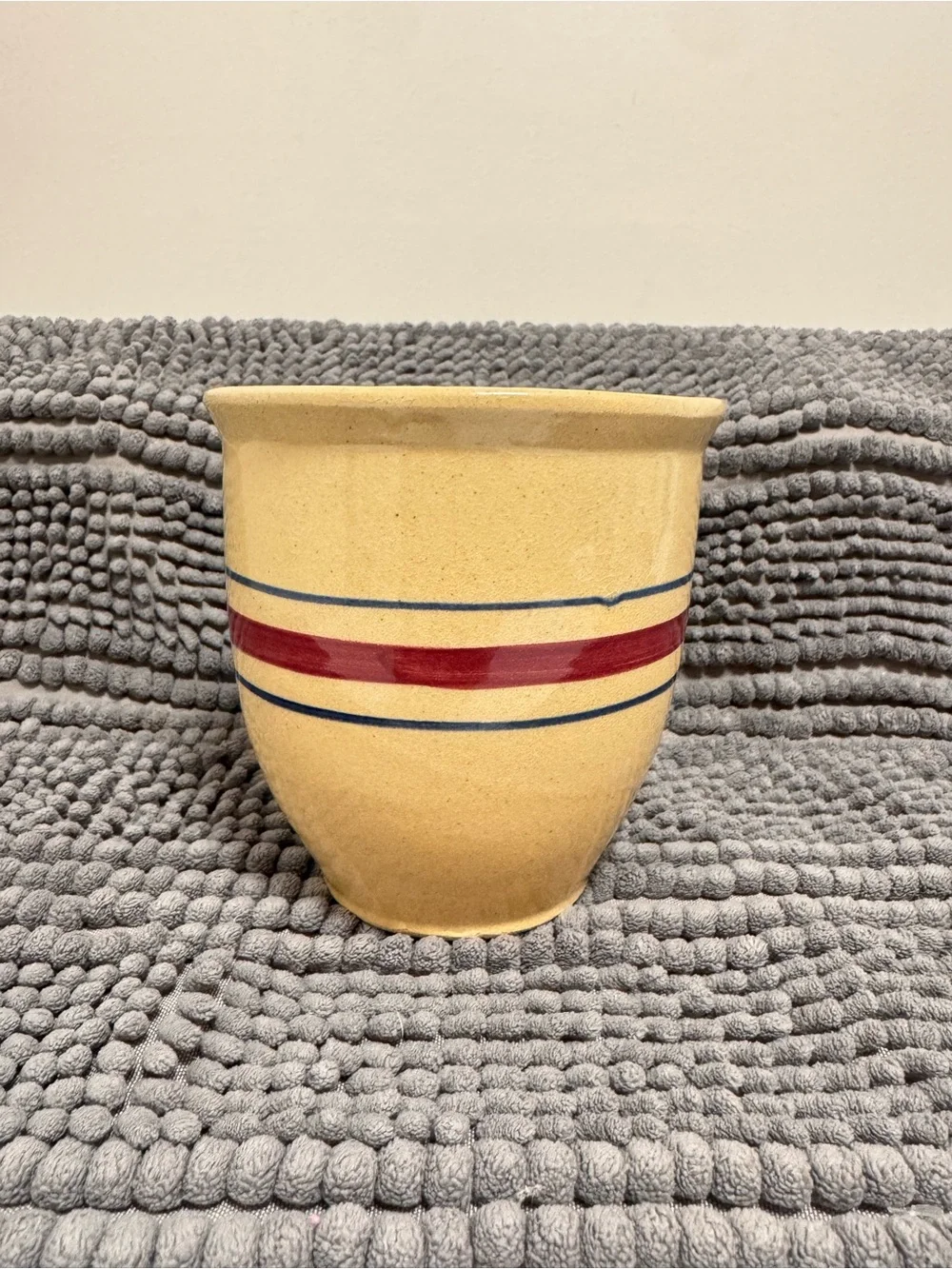 Vintage R.R.P. Co. Roseville Ohio Stoneware Crock | Farmhouse Kitchen Crock